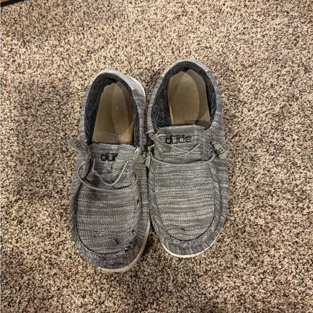Hey Dude Gray Moccasins Casual Slip-On Shoes